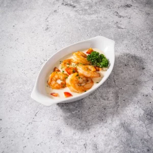 Scampi's in fijne kruidensaus